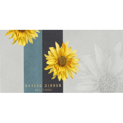 Скатертина для кухні та їдальні на замовлення з соняшниками "Sunflower", 60*90 см Скатертина для кухні та їдальні на замовлення з соняшниками "Sunflower", 60*90 см